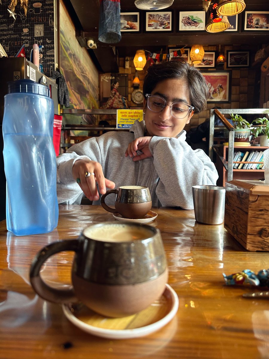 Don’t forget to have a cup of tea with a-friend  who adds logic in conversation along with sugar cubes in chiya 
#chiya #sathi #mithoguff