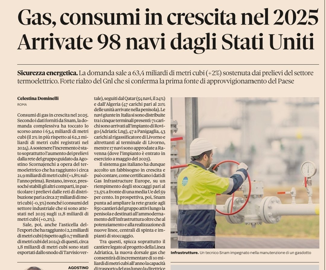 Gitro77's tweet image. Abbiamo sostituito il gas naturale russo, meno caro e meno inquinante, col gas liquido americano che costa di più e inquina di più. Per farlo abbiamo perso un partner per noi fondamentale, la Russia, aumentando la subalternità agli Stati Uniti. Un capolavoro, non c'è che dire.