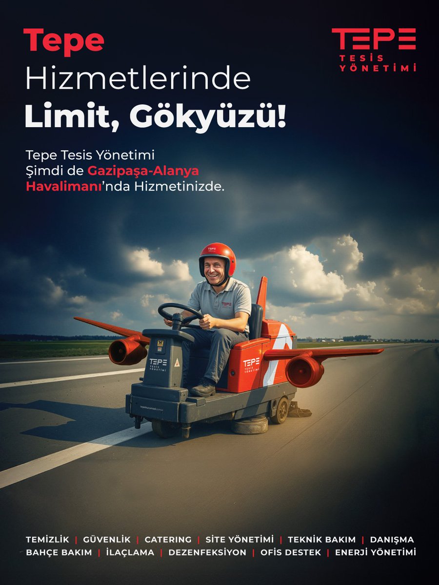 Tepe Tesis Yönetimi olarak Adnan Menderes İzmir, Gazipaşa-Alanya ve Milas-Bodrum havalimanlarında; uzman kadromuz ve yenilikçi hizmet modelimizle operasyonel mükemmelliği sahaya taşıyoruz.

#TepeTesisYonetimi