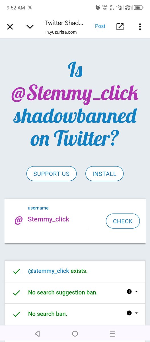 stemmy_click's tweet image. If your posts are receiving unusually low visibility, it may be worth checking whether your X account has been shadow banned... Click shadowban.yuzurisa.com