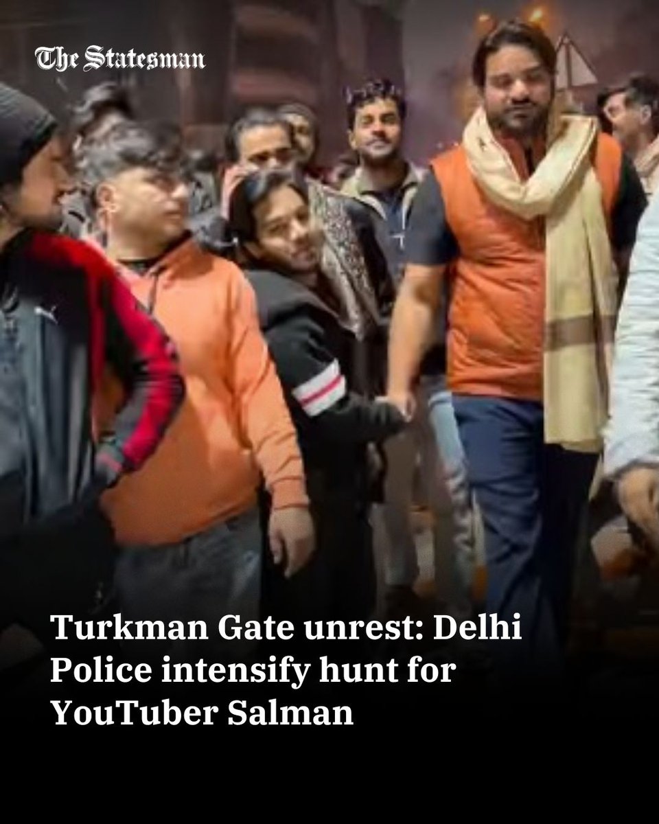 TheStatesmanLtd's tweet image. Delhi Police is searching for YouTuber Salman for allegedly using social media to mobilise locals during violence at a demolition drive near Turkman Gate mosque in Delhi.

Read More: thestatesman.com/cities/youtube…

#DelhiPolice #TurkmanGate #TurkmanGateViolence #TheStatesman