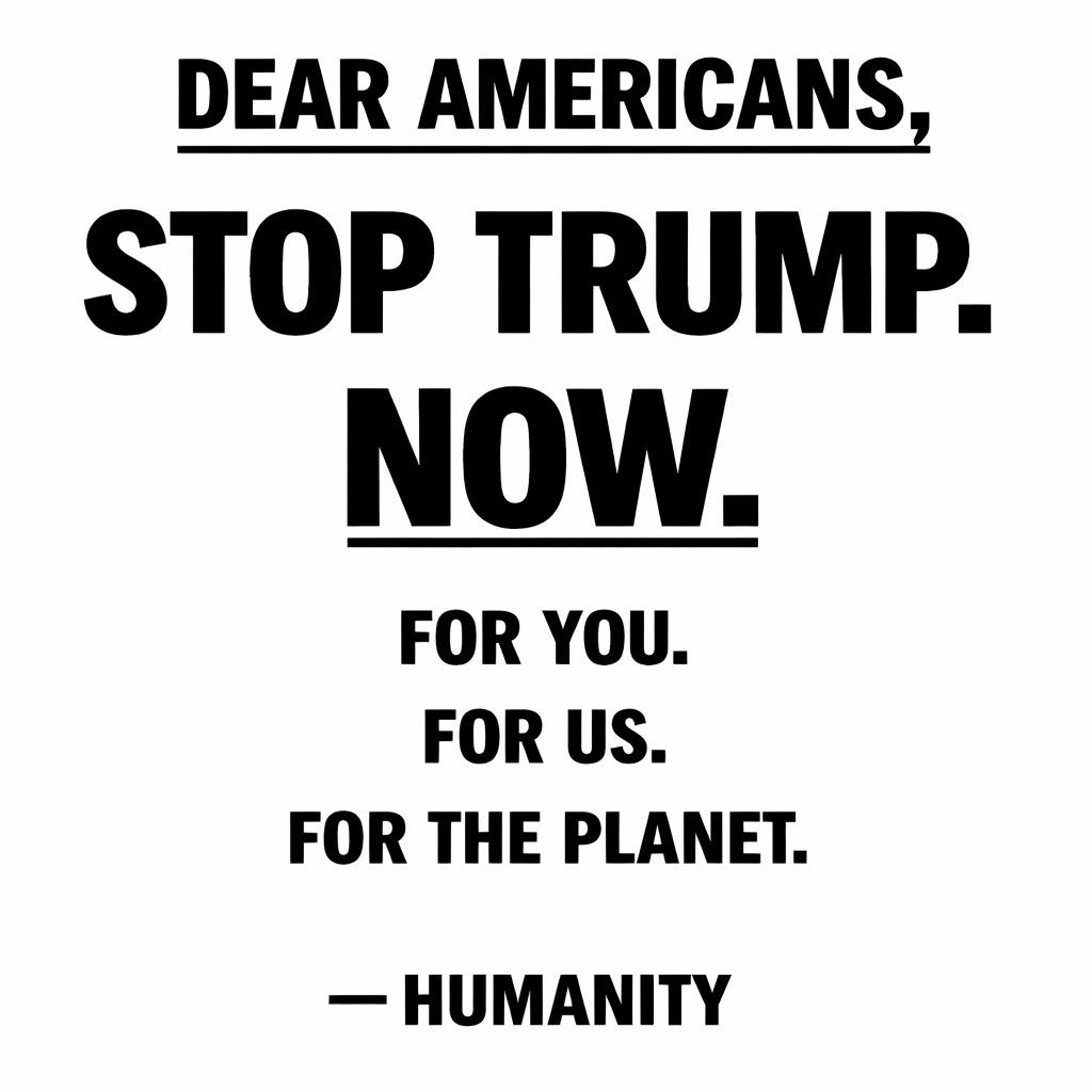 Dear Americans,
This message is for you…