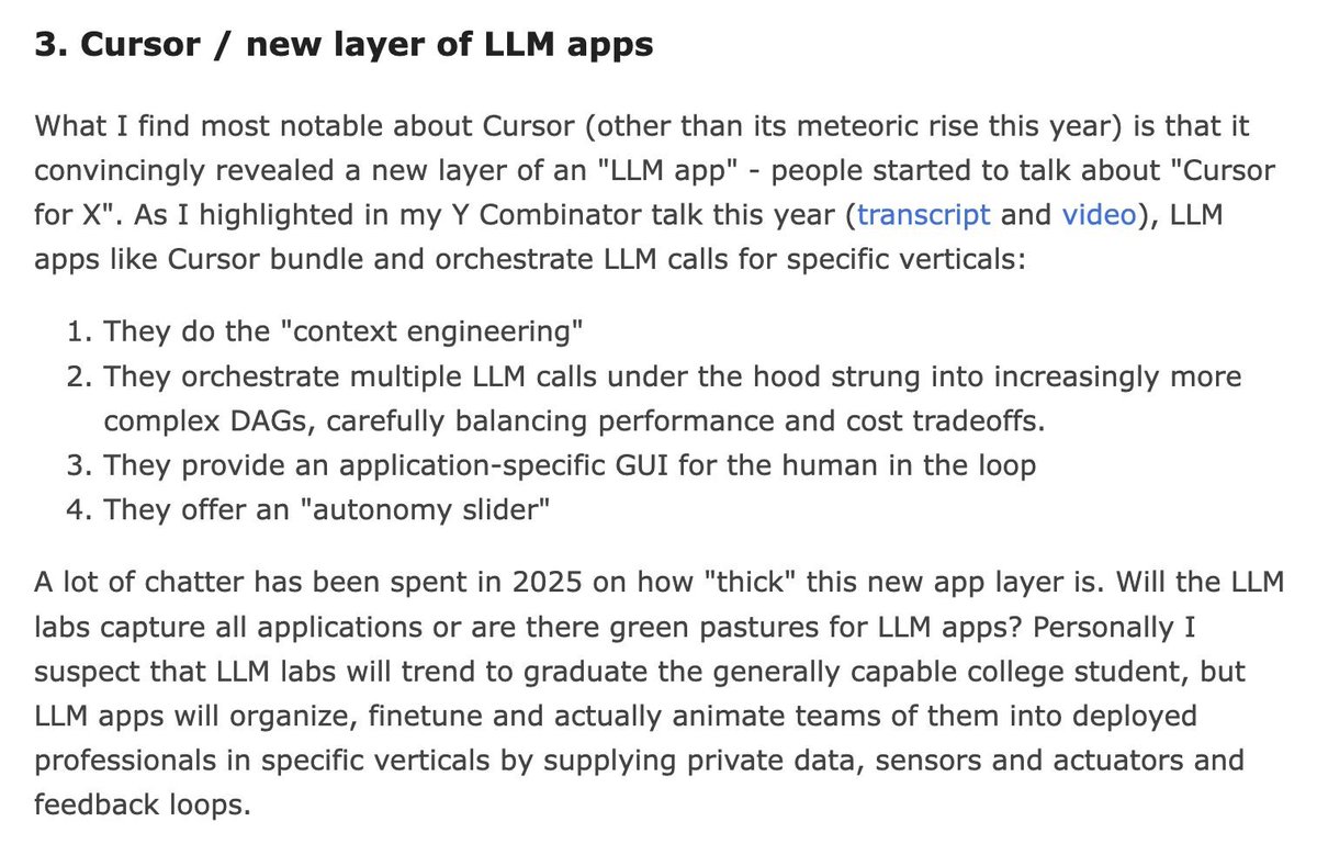 Andrej Karpathy's latest post nails something we're living every day at Dataleap:
"LLM apps will organize, finetune and actually animate teams of them into deployed professionals in specific verticals by supplying private data, sensors and actuators and feedback loops."
The "thin