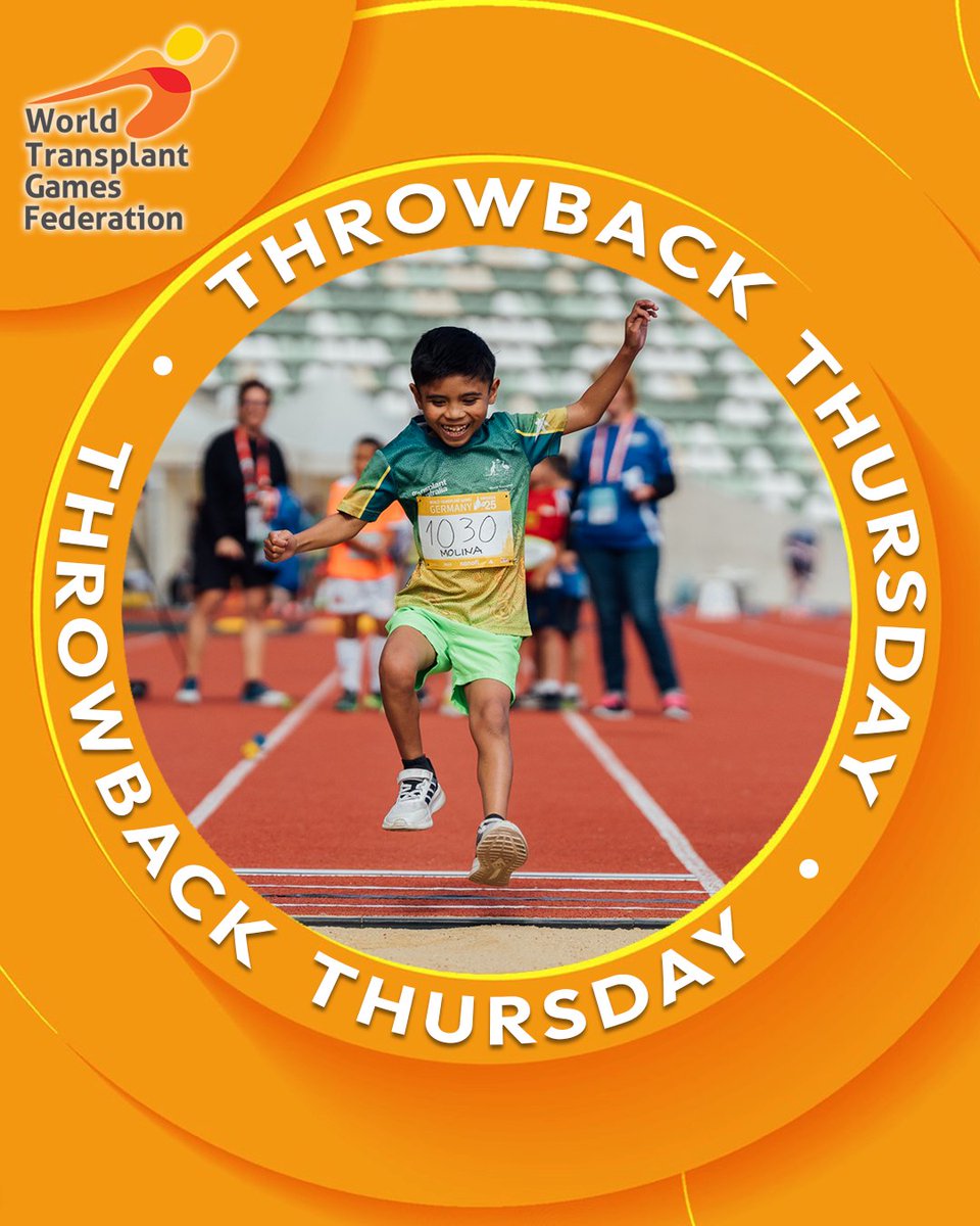 THROWBACK THURSDAY 💚✨

Pure joy. Pure courage. Pure inspiration.

This moment captures the future of the World Transplant Games — young athletes discovering confidence, freedom, and the joy of movement after transplant.

🎥 Credit: WTG2025:YesVideography