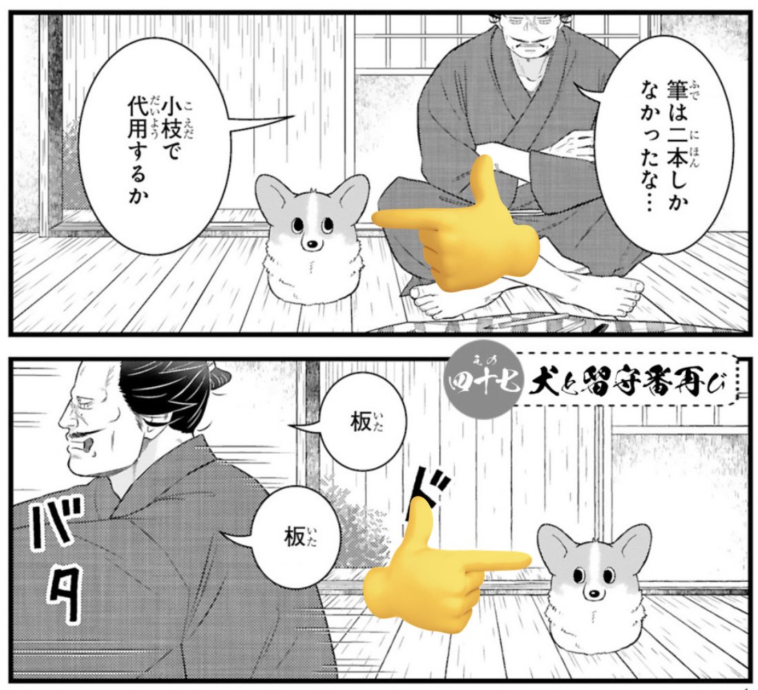 異次元なかわいさの犬にも注目👀🐶❣️

#殿と犬 