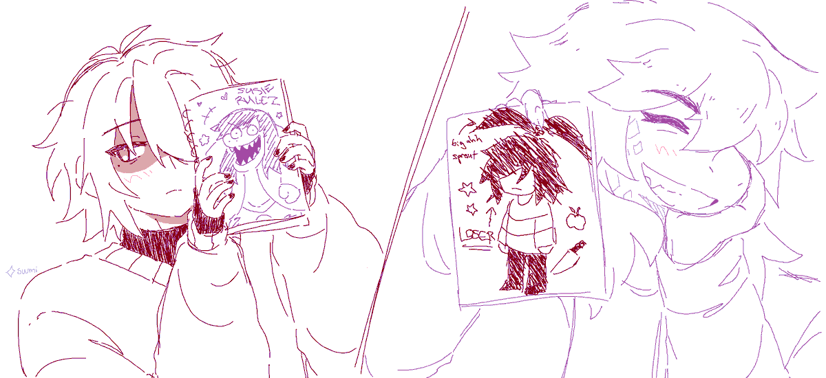 oomfs wanted me to post the #krusieweek2026 day 4 doodle i did (drawing/project) okay throwing it at you now bye