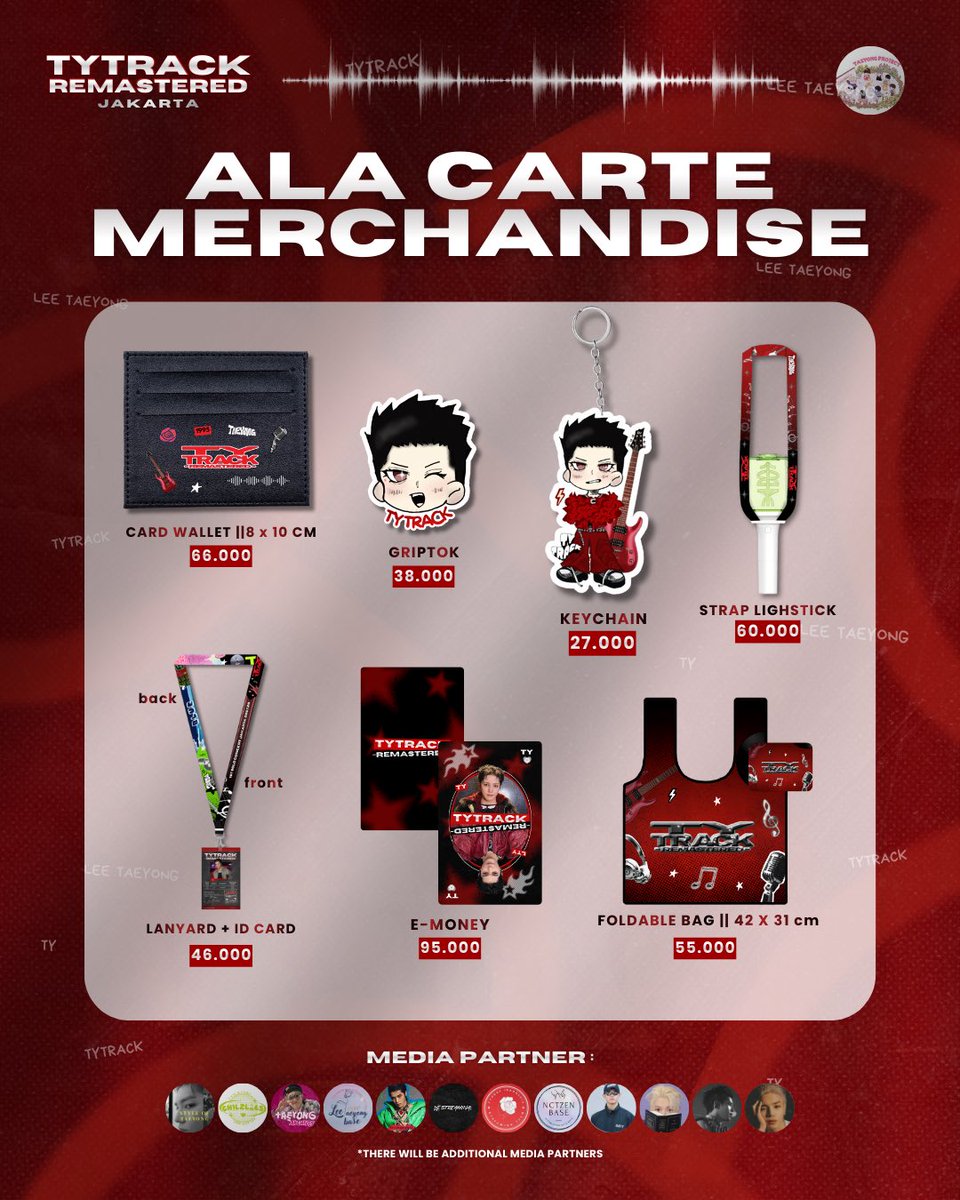 TY TRACK REMASTERED JAKARTA
Fan Project by Taeyong Project

💖 Ala Carte 💖
As you wish, sekarang kamu bisa pilih item yang kamu suka! 

Donate here: bit.ly/forTYTRACK

Deadline
Fankit : 20 Januari 2026

#태용 #TY_TRACK
#TY_TRACK_REMASTEREDinJKT