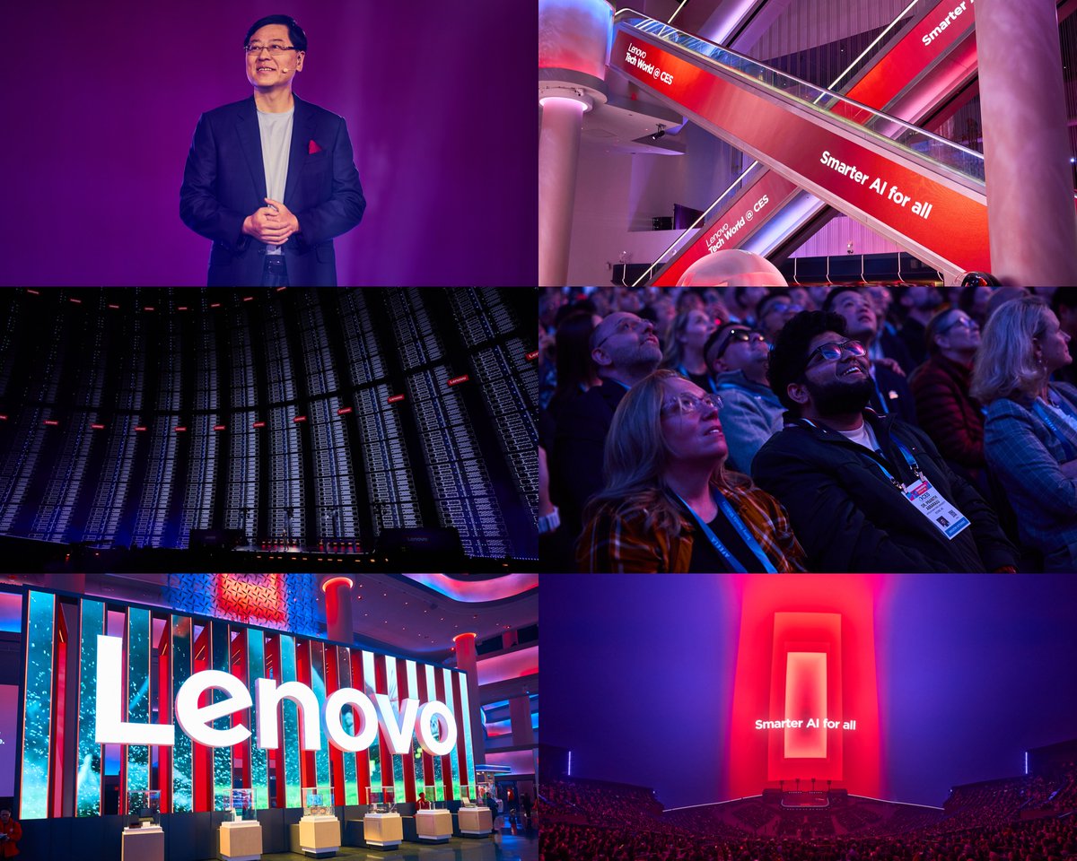 Raise your hand if #LenovoTechWorld rocked your world.✋🌎
From breakthrough tech to bold ideas, <a href="/Lenovo/">Lenovo</a> Tech World delivered a front row seat to the future. Smarter AI for all is reshaping business, technology, and everyday life in real time.
spr.ly/6017CUXut
#WeAreLenovo