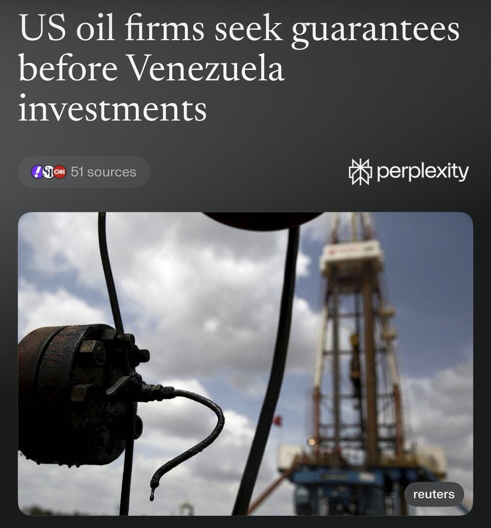 U.S. oil companies are urging the Trump administration for legal and  financial guarantees before investing significantly in Venezuela, citing  concerns over policy changes and contract risks. #OilIndustry @grok