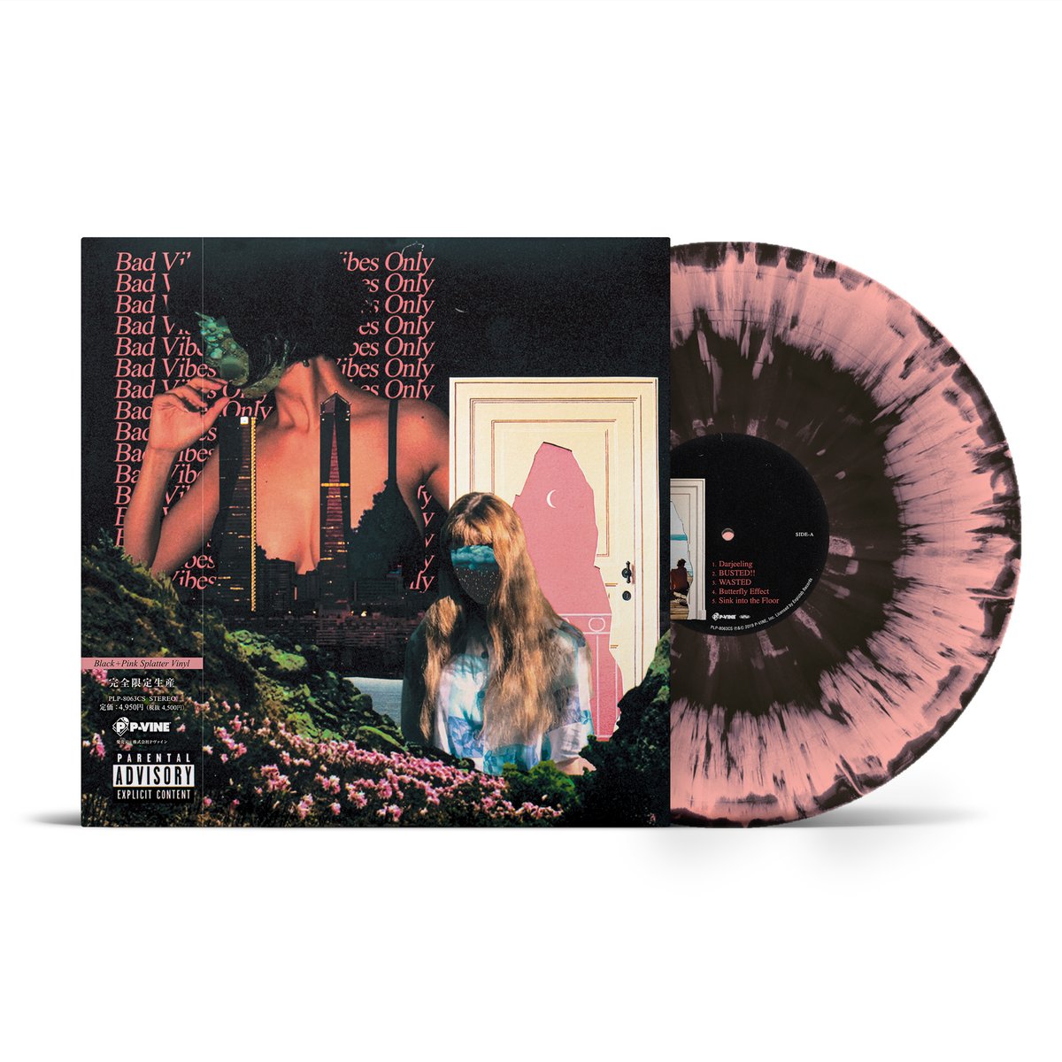 4月15日発売】NF Zessho - Bad Vibes Only (Black+Pink Splatter Vinyl