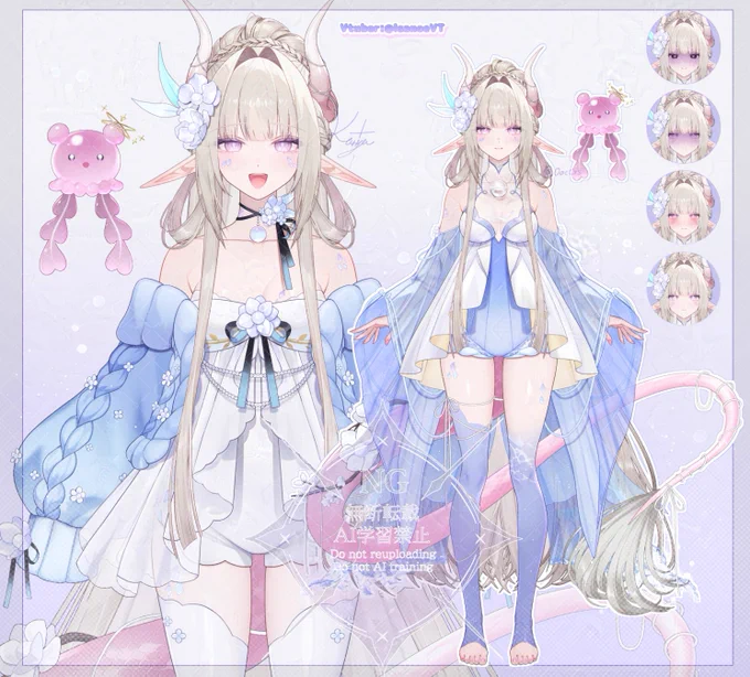 Vtuber Isanoe様(@ IsanoeVT )のモデルイラストを担当させていただきました よろしくお願いいたします