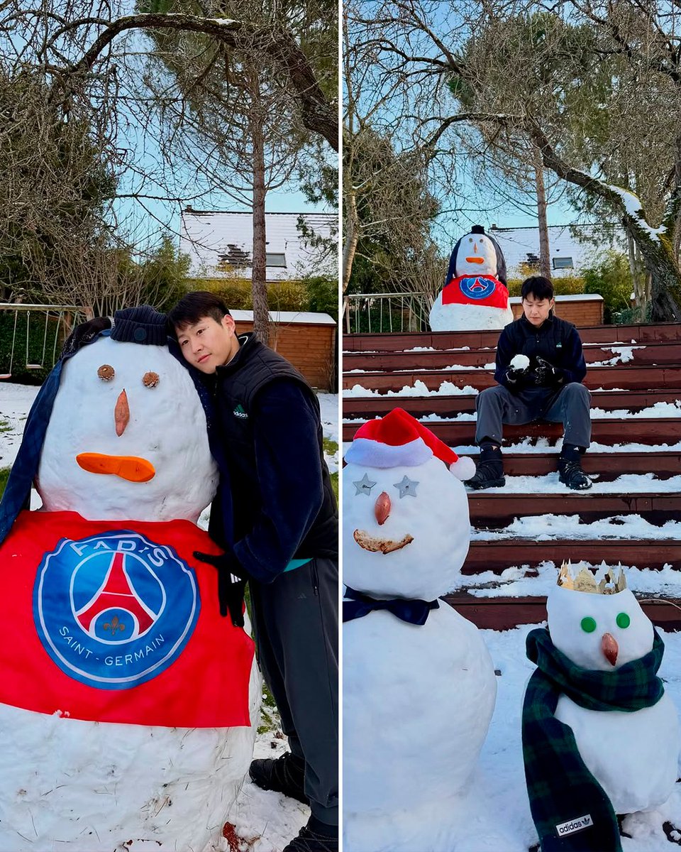 Kang-In Lee enjoying the Paris snow 🇰🇷⛄️

📸 kanginleeofficial