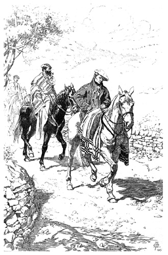 Matinet me'n llevo yo, 
matinet a punta d'alba. 
Poso la çella'l caball 
y les pistoles a la faixa.