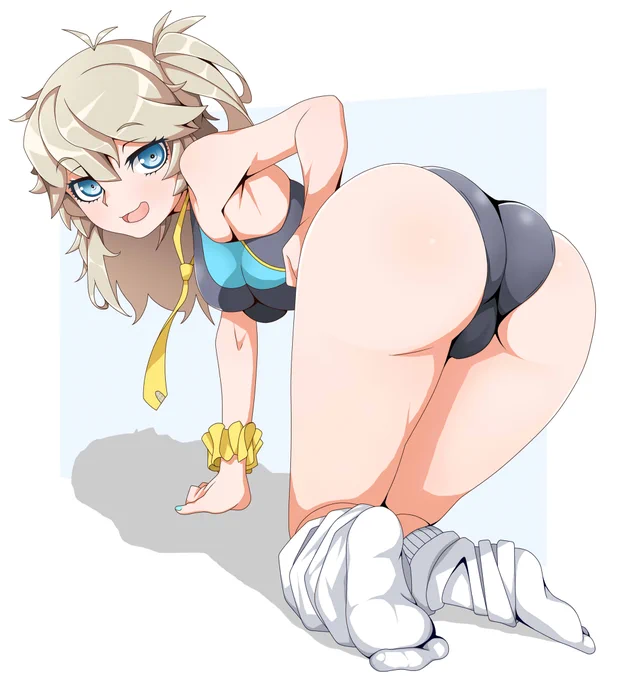あけましておめでとうございます 季節感なんて気にしません 私はギャルのお尻が描きたかったのです #春日部つむぎ