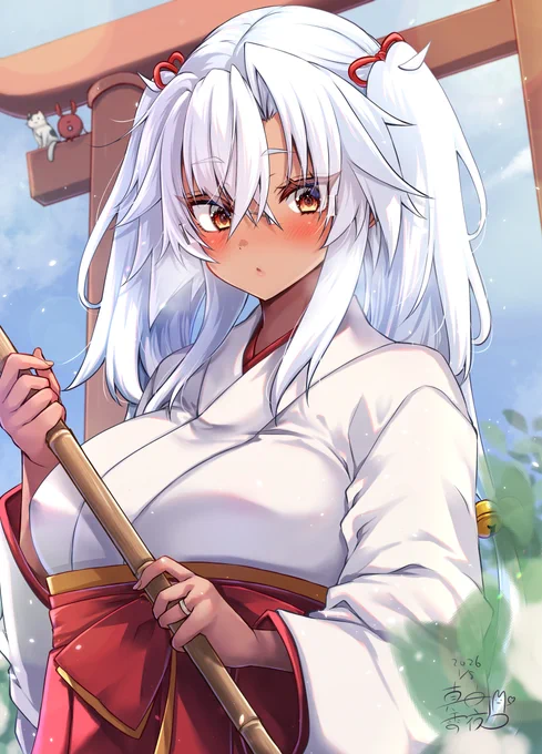 巫女武蔵しゃんがいる神社行きたい・・( ˘ω˘ )