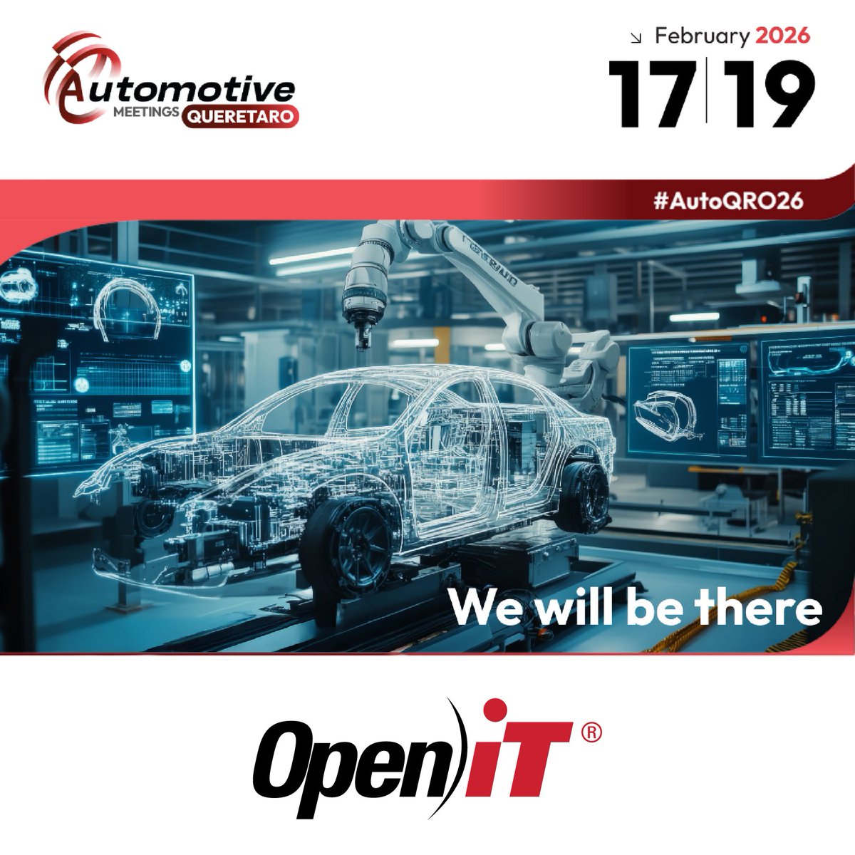 🇲🇽 Querétaro, here we come.

Open iT will be at Automotive Meetings Querétaro, connecting with automotive OEMs and suppliers on engineering efficiency and software visibility.

📅 Feb 17–19, 2026
📍 Querétaro Convention Center

More details soon.

#AutoQRO26 #Automotive #B2B
