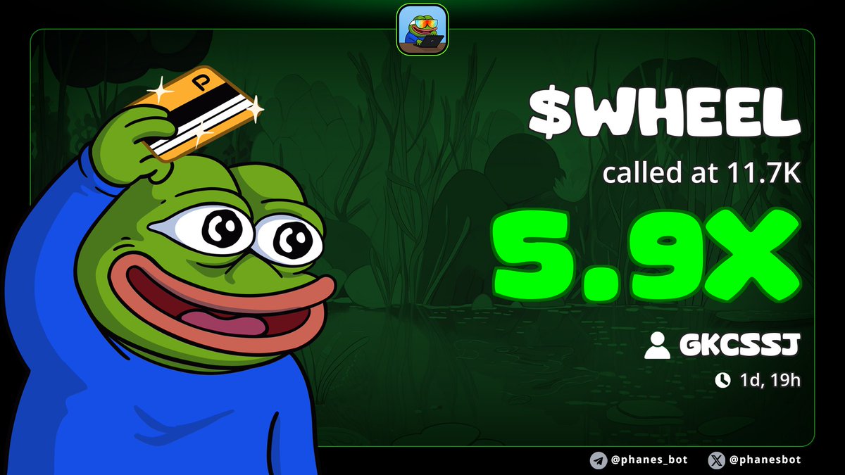 Goku_alphacalls's tweet image. $WHEEL Hit 69K

5️⃣.9️⃣x from call ✅

8JLGQ7RqhsvhsDhvjMuJUeeuaQ53GTJqSHNaBWf4BAGS

#WHEEL #SOL #Solana

x.com/i/status/20085…