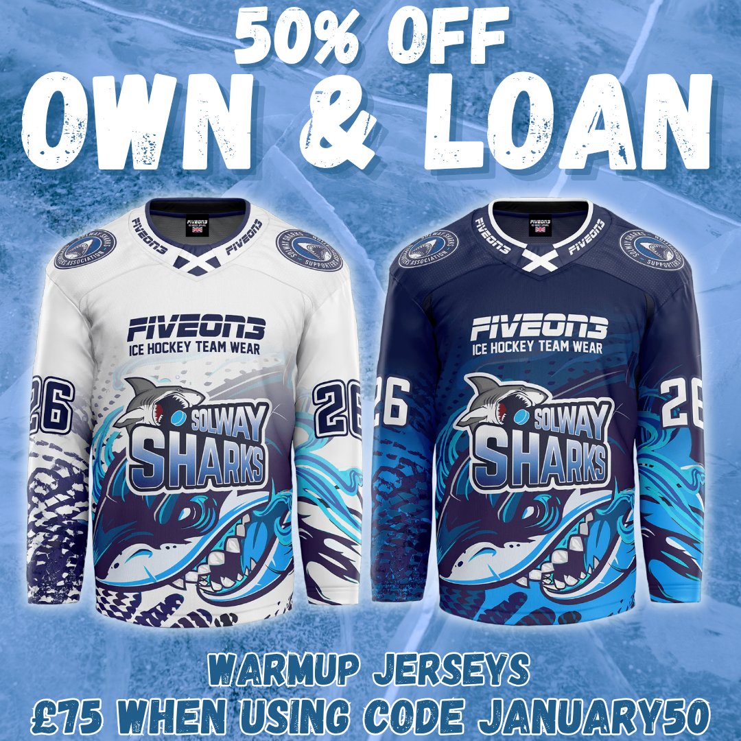 solwaysharks's tweet image. JANUARY SALES 🤩

We've got a MASSIVE deal you won't want to miss out on Sharks fans 🙌

All remaining Own and Loans are now 50% off! Simply enter the code JANUARY50 during checkout to grab yourself a bargain👇
shop.sharksihc.com/collections/ow…