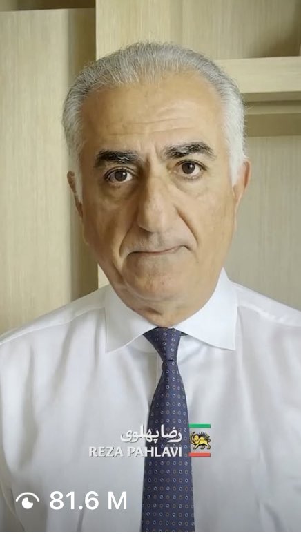 ویديوی فراخوان امشب از سوی شاهزاده رضا پهلوی، ۸۱میلیون بار دیده شده.
بارگاه ظلم، در حال فروریختن‌ است.