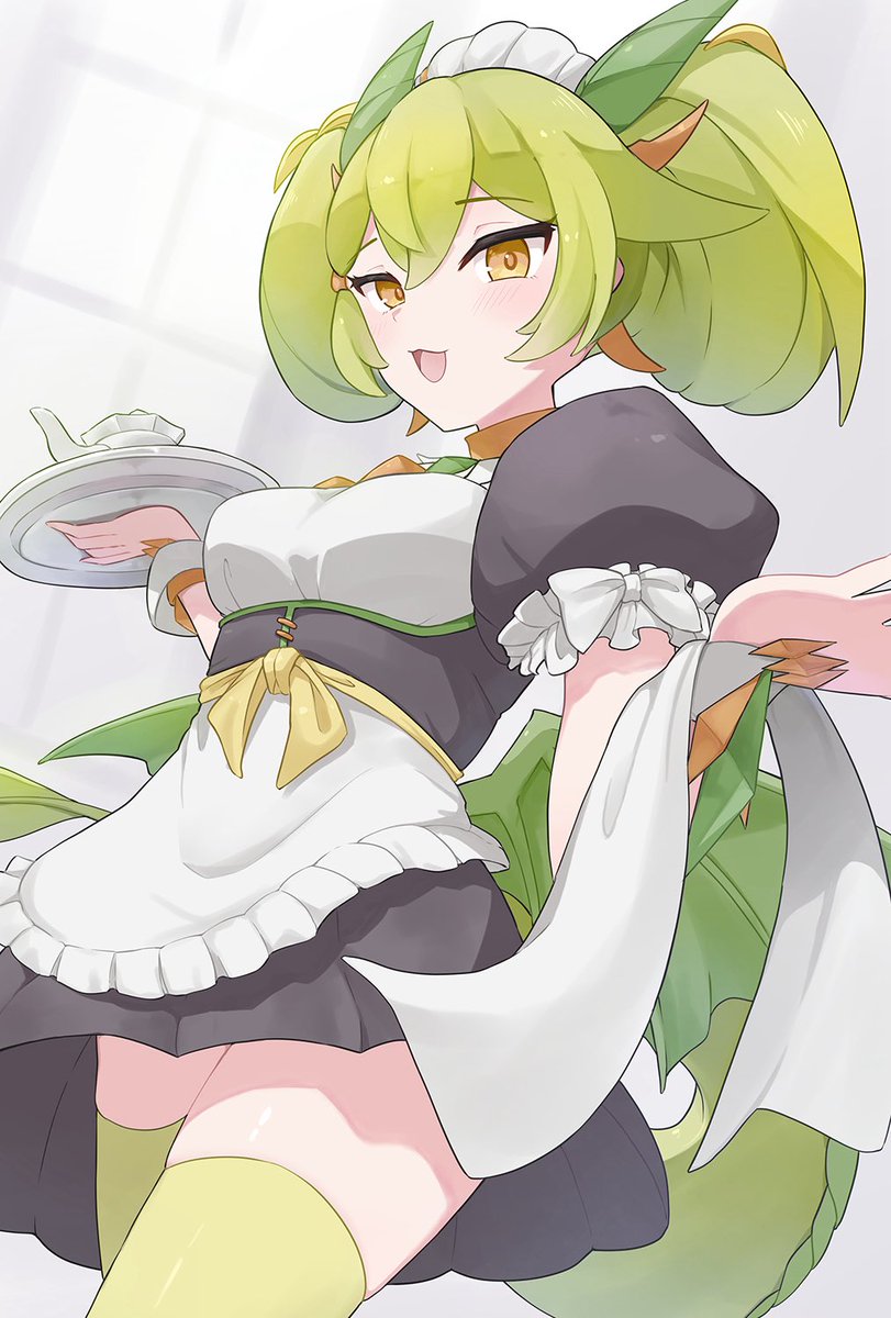 ドラゴンメイドのパルラちゃん描きました
#OCGファンアート
#遊戯王OCG 