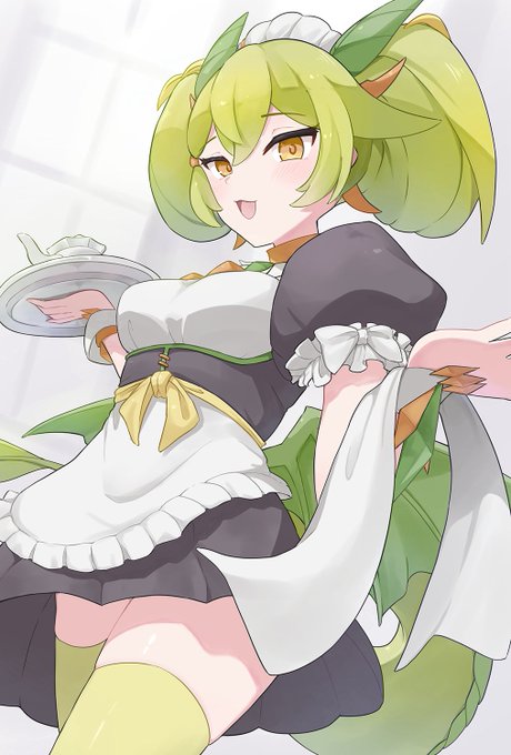 ドラゴンメイドのパルラちゃん描きました #OCGファンアート #遊戯王OCG