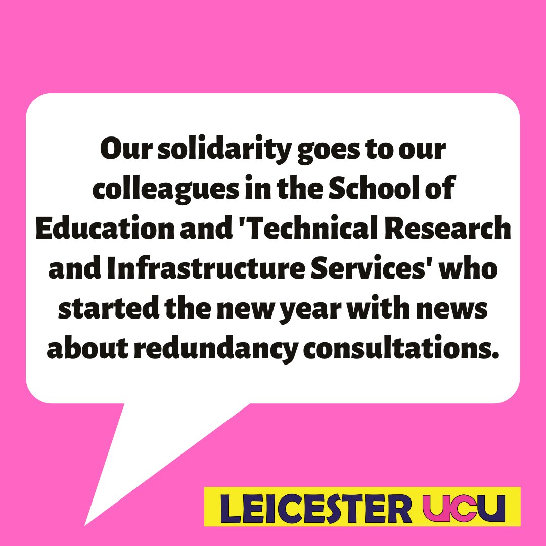 Leicester UCU tweet media