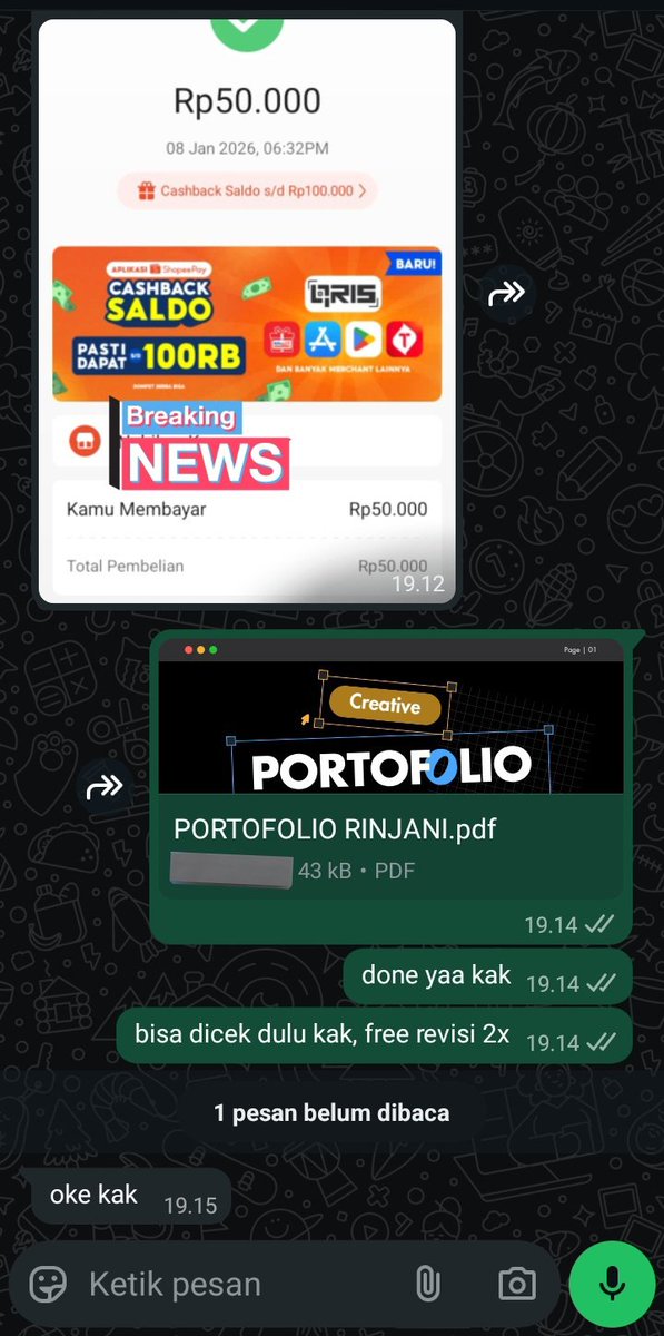 studywint's tweet image. 🚨OPEN JOKI ALERT🚨
Deadline tugas bikin pusing?🤯 Serahin aja ke ahlinya!
✅ Akuntansi&amp;amp;Perpajakan
✅ Siklus Akuntansi 
✅ Tugas&amp;amp;Pengetikan, Perapihan 
✅ PPT, sertifikat, portofolio
✅ Edit foto &amp;amp; video

💸 Mulai dari 2k
📩 wa.me/628979001296

#openjoki #jokitugas #zonauang