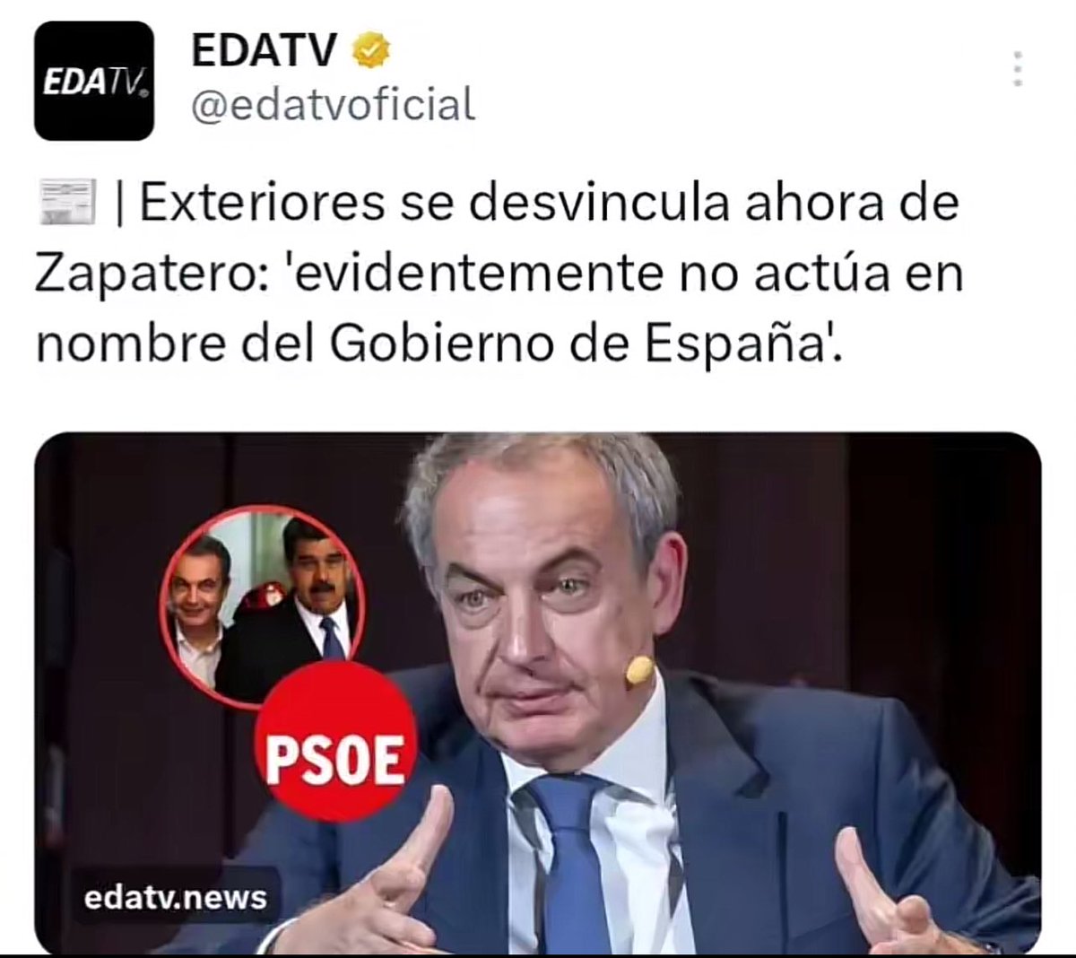 Et voilà! Pedro Sánchez ya no conoce a Zapatero 🤣🤣