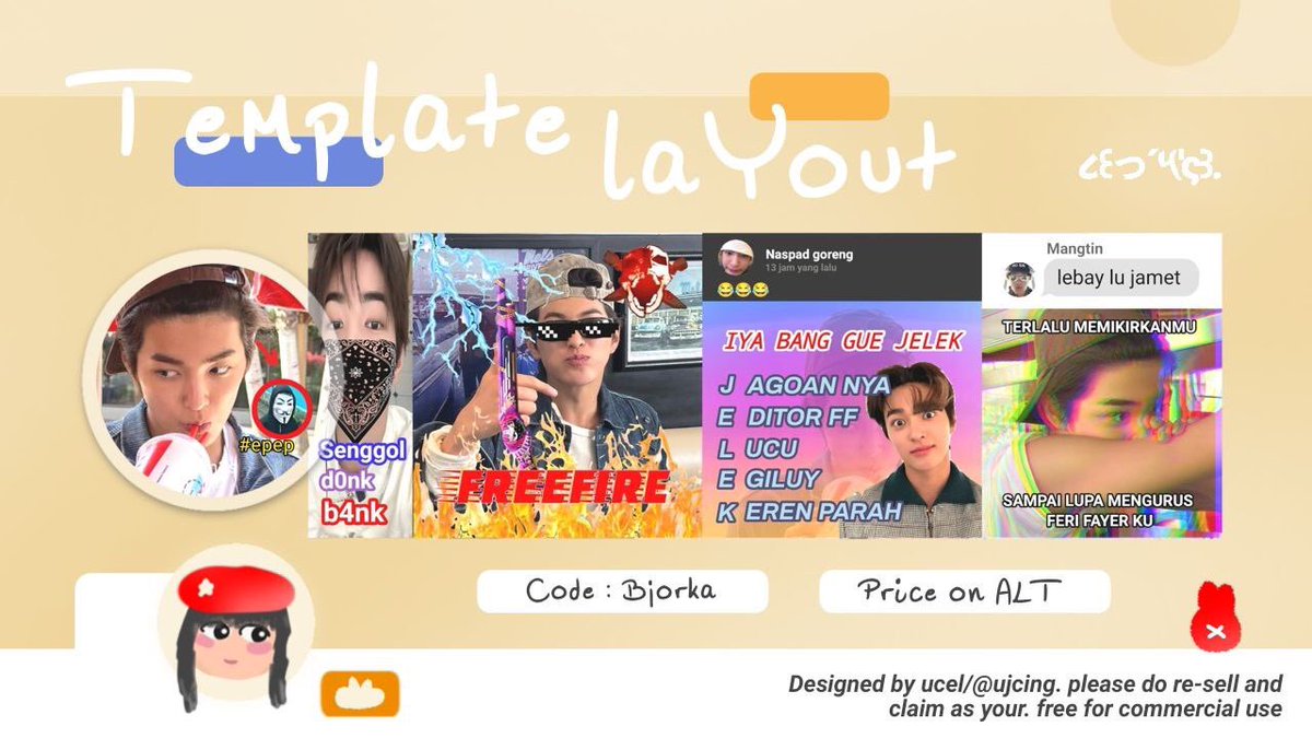 ujcing's tweet image. boleh tolong repostnya makasih king 🔥

HAYY aku ada 4 template layout yang bisa di take sekarang via dm👹 price on ALT. file ipv only (ava png) dont forget to read my tnc. jajan guiss biar keliatan gaul

#zonauang #zonaba