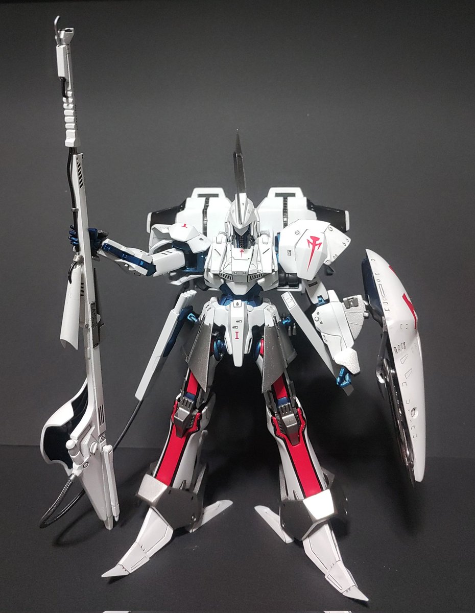 Dink0330's tweet image. WAVE 1/144 レッドミラージュ
初期ver.　重装備版
やっと全て完成しました😊
相変わらず模活に飽きもせずずっと楽しく作れました～😆✨