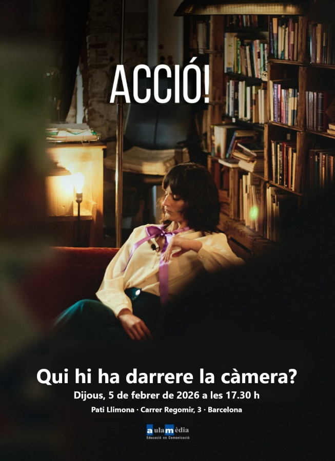 📽️ QUI HI HA DARRERA LA CÀMERA?

🎬 Et convidem a la projecció de la producció ACCIÓ! d’AulaMèdia, del curt multipremiat SINCOPAT de Pol Diggler i al posterior debat amb l’equip artístic.

➡️Dijous, 5 febrer (17.30 h)
Pati Llimona, Carrer Regomir, 3
Barcelona

#EducacióMediàtica
