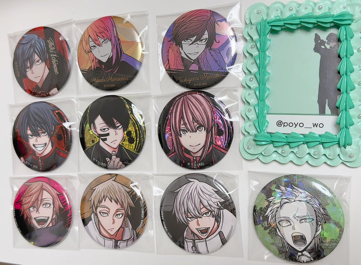 交換】桃源暗鬼 缶バッジ 譲：画像1枚目 求：等々力 颯 >>> 画像2枚目