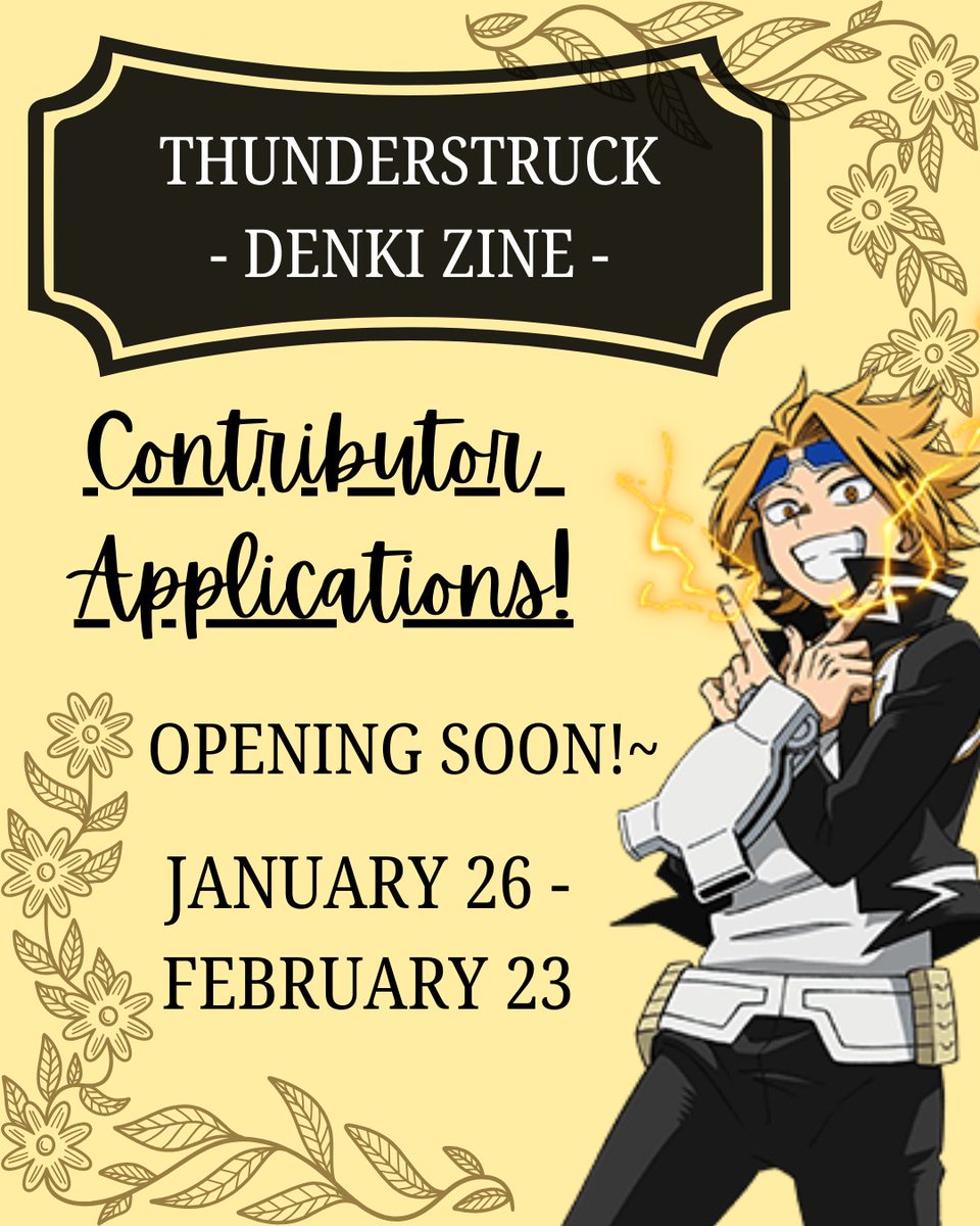 Thunderstruck Denki Fanzine ✨ tweet media
