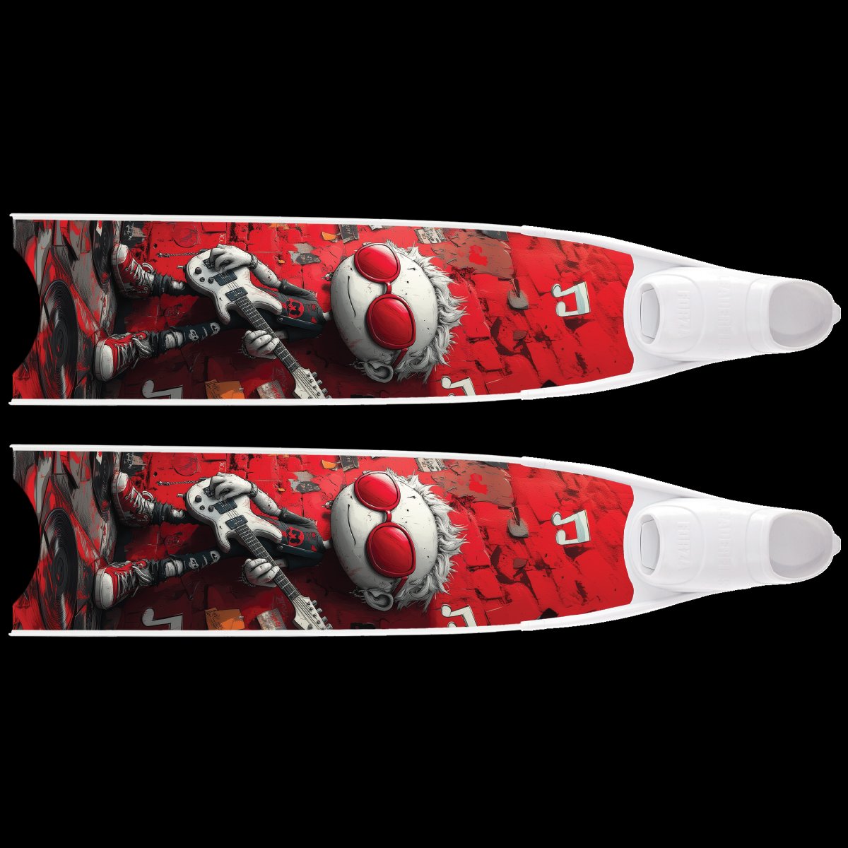 Introducing the new Leaderfins Limited Edition Red Rockstar Fins with white ribs and white Forza foot pockets 

Available at: 
leaderfins.com/us/bi-fins/lim…