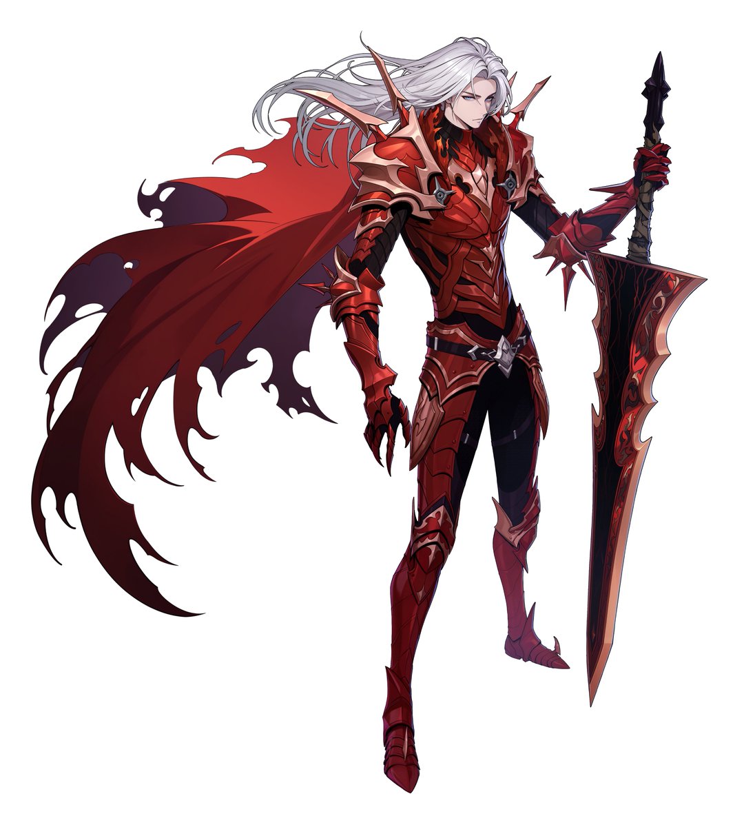 SLANewsEN's tweet image. They just gave us the official artwork for Igris in Solo Leveling:ARISE!