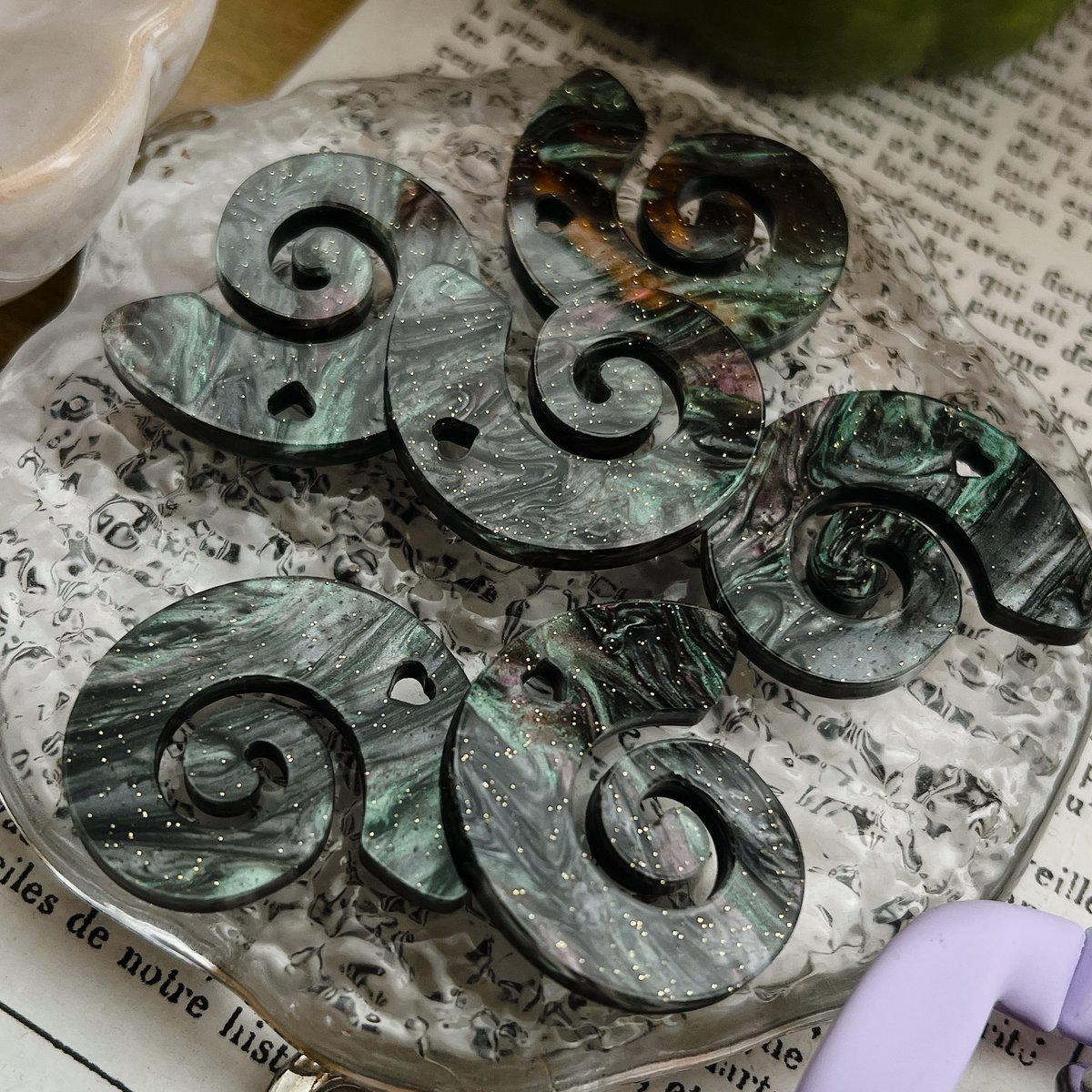 ハート型チェーン付あくきーその➁ チェーン付あくきーはチェーン同士