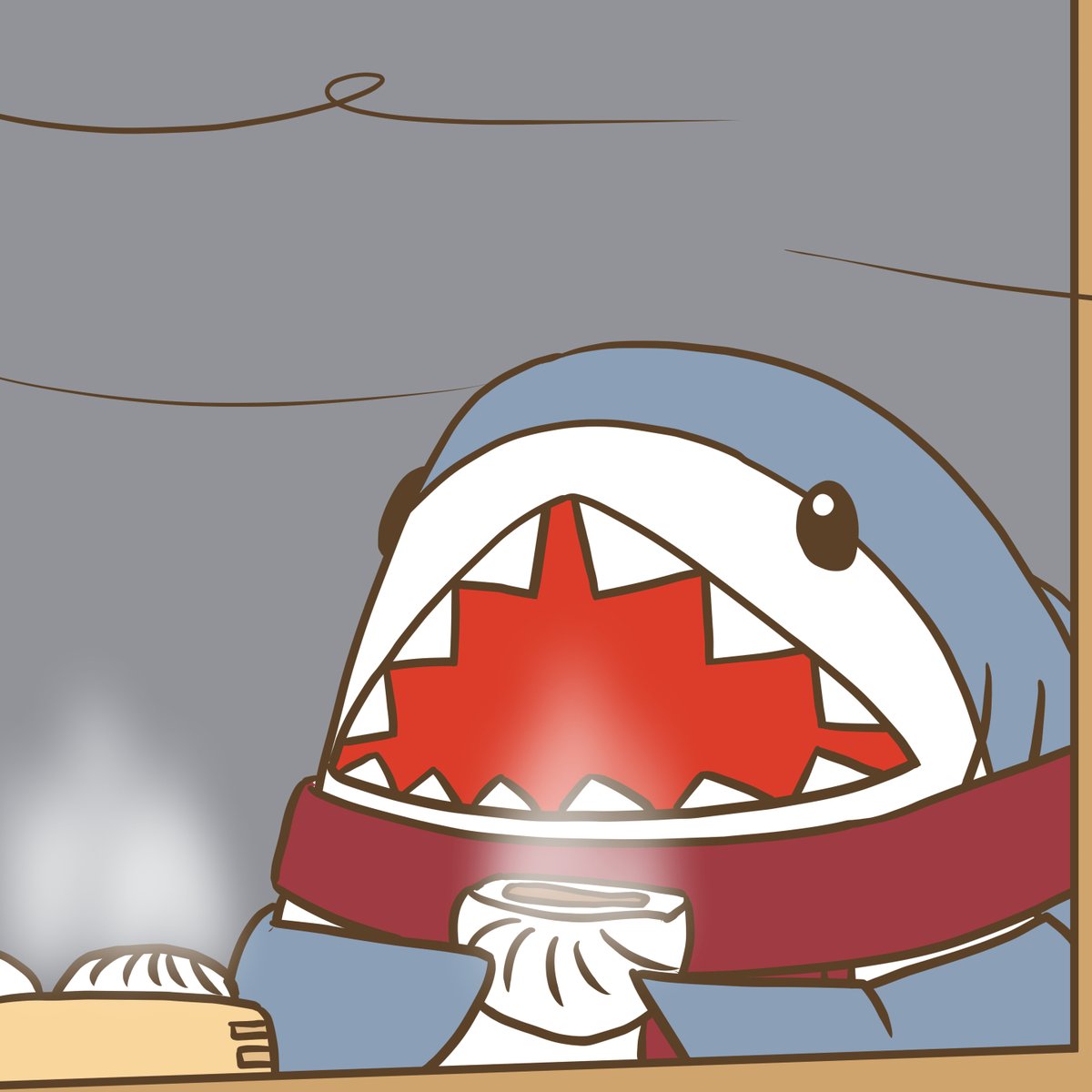 今日のさめちゃん1618 さ〜む〜い〜で〜す〜 さめちゃんかわいい