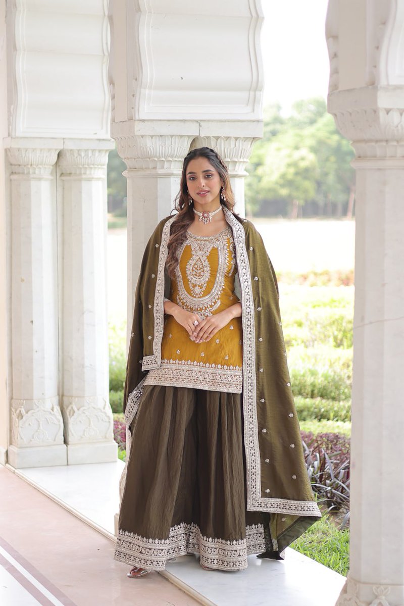 EvaVastra's tweet photo. Eid Elegance in Every Thread ✨ Premium Designer Sharara Set

SKU: - EVA-0009302.00100012544441555
BEST OFFERS PRICE: DM
✍️ Book Order WhatsApp 9601619717 for more. | DM to order! https://t.co/vzjYtyHrZ5