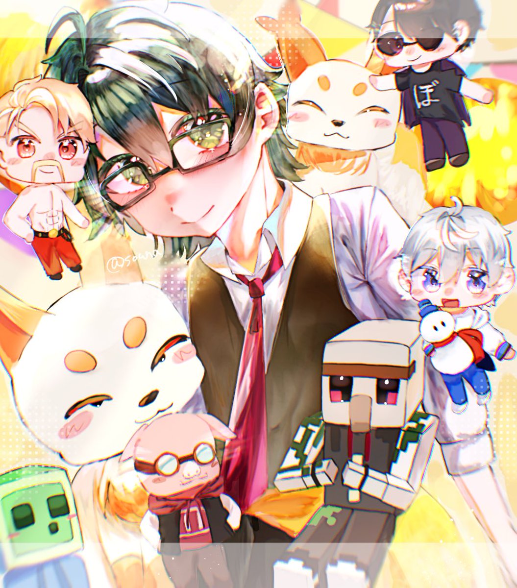 #ドズル社好きと繋がりたい
 #ドズル社アート #ドズル社   #絵柄が好みって人にフォローされたい 

誕生日の時の再掲です！！アカウント作りたてなので気になり様フォローor♡させていただきます……！！