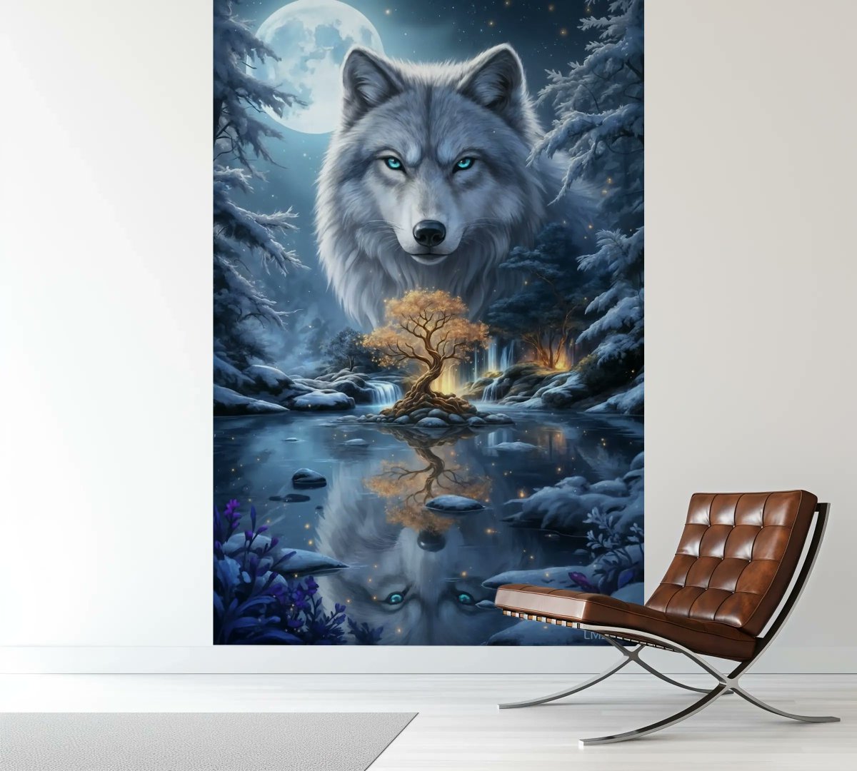 Lm2kOne's tweet photo. 😍🐺A blue-eyed wolf under the full moon 🌕
A calm lake, a glowing tree, a magical forest.
Fantasy art print on Juniqe ✨
#WolfArt #FantasyArt #ArtPrint #DigitalArt #MysticForest #Juniqe
➡️https://t.co/TQlL6EN4hG https://t.co/Otx4cNFA76