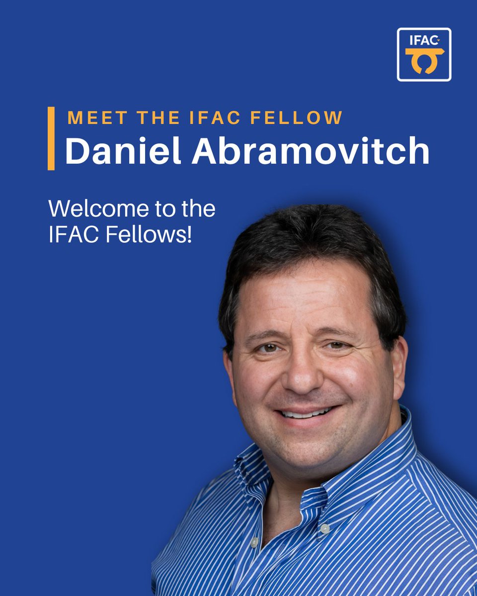 IFAC_Control's tweet image. 🏆 IFAC Fellow Spotlight: Congratulations to Daniel Abramovitch, Research Engineer &amp;amp; System Architect at Agilent! 🎓 25+ patents | 65+ papers | Advanced control technologies pioneer.
Read his bio here: buff.ly/z2uompE
#ControlSystems #IFACFellow #AutomaticControl