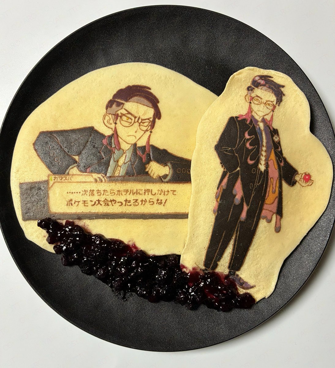 「カラスバのパンケーキプレート #PokemonLegendsZA #カラスバ #」|Osyarotto｜オシャロットのイラスト