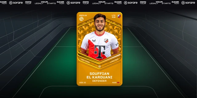 Trendemen's tweet image. #Sorare LIMITED "El Karouani" #GIVEAWAY!

As promised for my 4200 followers!😚
I will be giving away a limited El Karouani to one of my followers.

To Enter: Follow, Like / RT &amp;amp; Comment ur sorare username!

I will dm the winner this weekend!😊
#soraregiveaway #GiveAways #giveaway