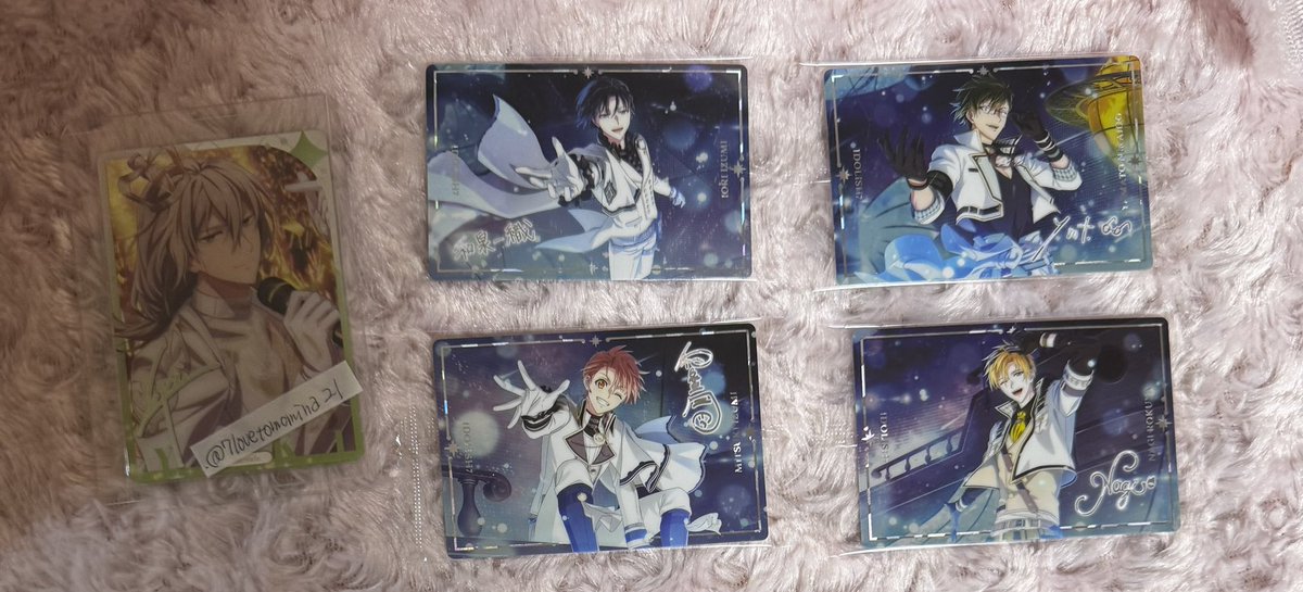 7lovetomomina21's tweet image. 【交換】 アイドリッシュセブン アイナナ
ウエハース26

譲）
BW  
一織、大和、三月、ナギ

SU
大和、楽、龍之介、悠、トウマ、虎於

求）　同種　千、百

郵送のみ
BW↔︎BW
SUはBWとの交換可です。
１枚からでもお気軽にお声かけください。