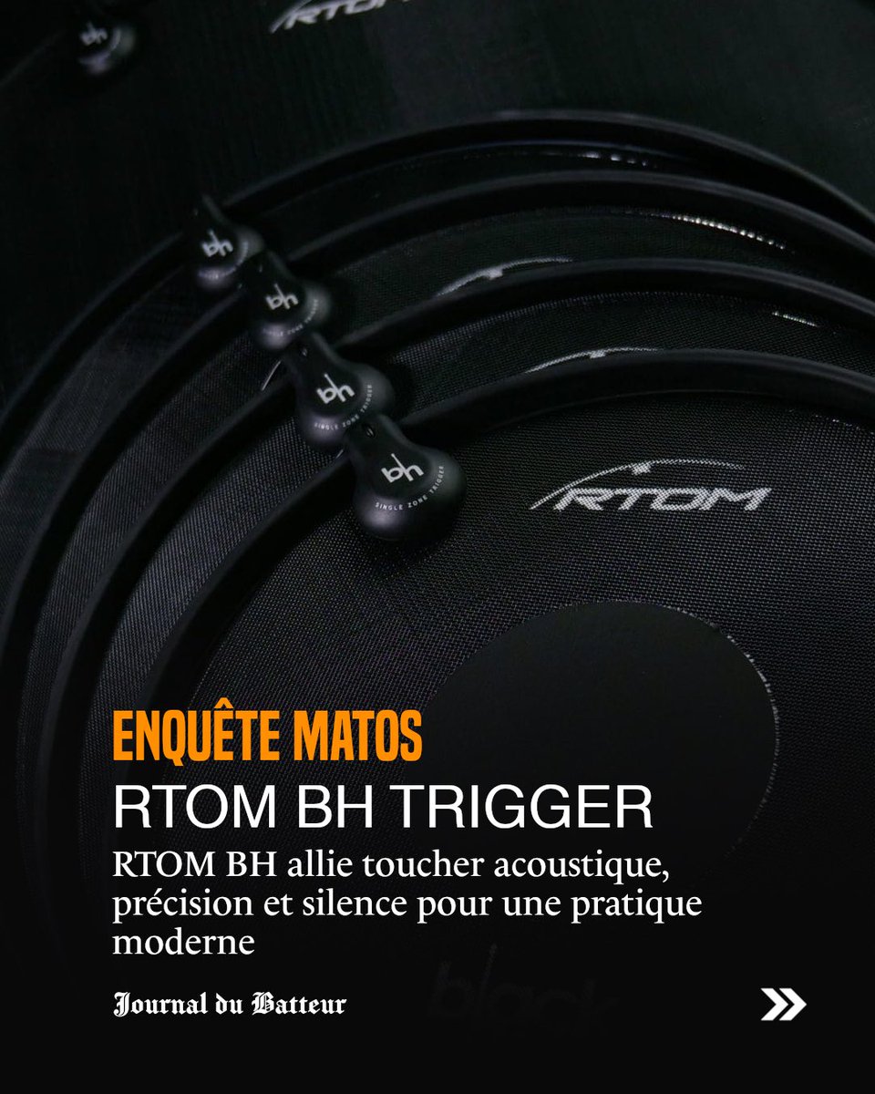 JDBMagOff's tweet photo. 🇫🇷 Avec la série BH (Black Hole), la marque RTOM propose une solution hybride pensée pour les batteurs exigeants, soucieux de préserver le toucher acoustique tout en maîtrisant le volume.

🔗 Article complet à lire dans Le JDB#007

#Journaldubatteur #JDBMag #LeJDB #RTOM https://t.co/5Lh4LUnNR0