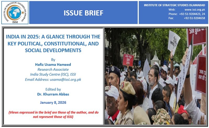 ISC–ISSI | Update  
In his latest IB, <a href="/usama_hameedd/">Usama Hameed</a>, Research Associate at ISC–ISSI, explores 🇮🇳’s evolving domestic landscape in 2025 — from political shifts to constitutional changes and social transformations.

🔗issi.org.pk/issue-brief-on…  
#India2025 #ISSI #ISC
