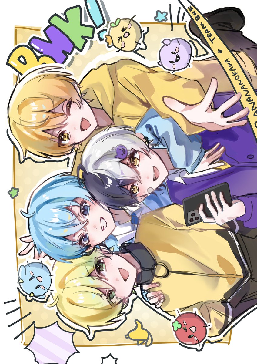 We are BNK！🩵💛💜💚

#ころんギャラリー  #まぜすけっち 
#あっきいらすと  #プリうま