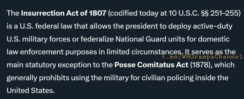 Anyone else find it wild that as soon as President Trump talks about using the Insurrection Act ... there is an event that looks like it leads to protesting and potentially insurrection ....

Like there’s a plan or something ....