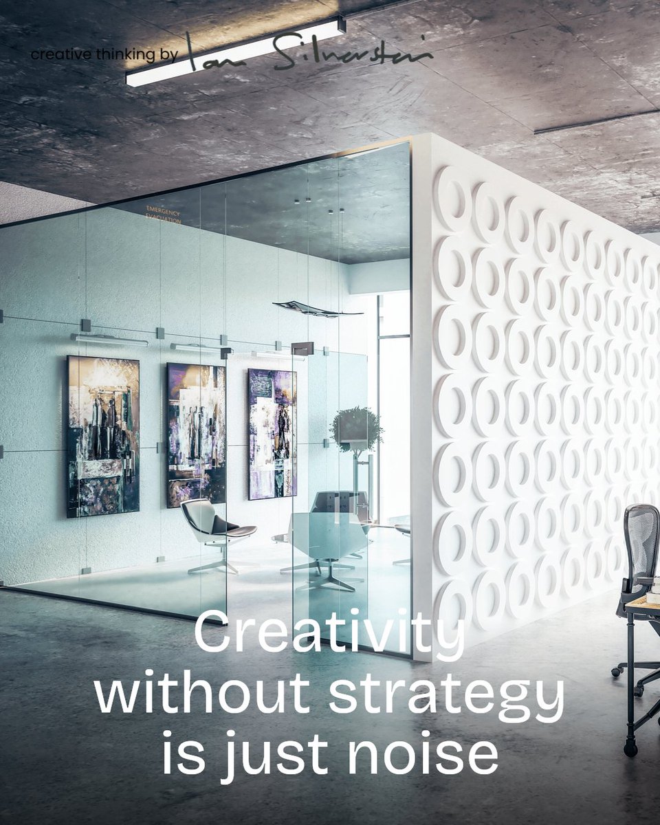 Creativity without strategy is just noise. Be creatively strategic. What's one way you'll bring more strategy into your work this year? #places #spaces #people #blessed #choices #LDN #London

Schedule a call to discuss your creative / branding project... iansilverstein.com