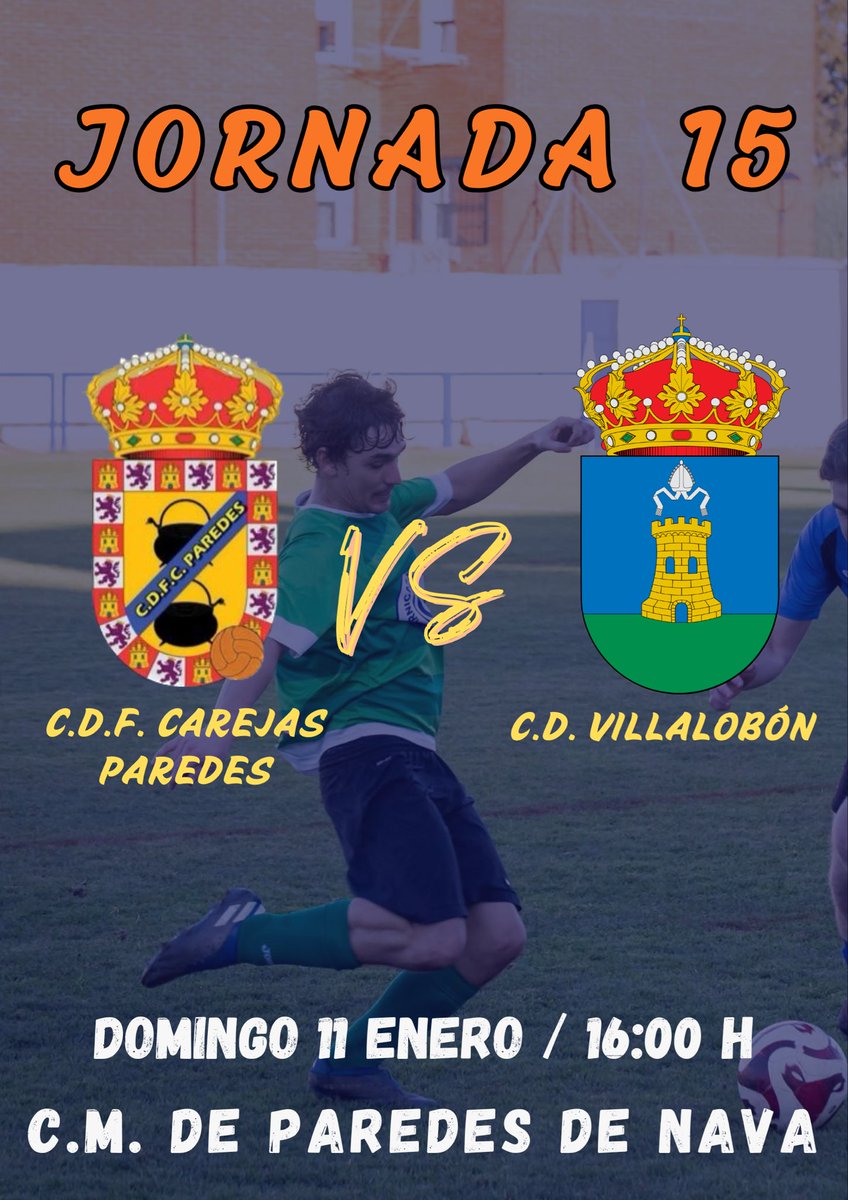 ⚽️🔜 PRÓXIMO PARTIDO

Estamos de vuelta y arrancamos jugando este Domingo, en un campo complicado como es el Municipal de Paredes de Nava.
Un Paredes que viene en dinámica positiva pero donde queremos sacar los 3 puntos para seguir en la zona media alta de la tabla 💪🏼